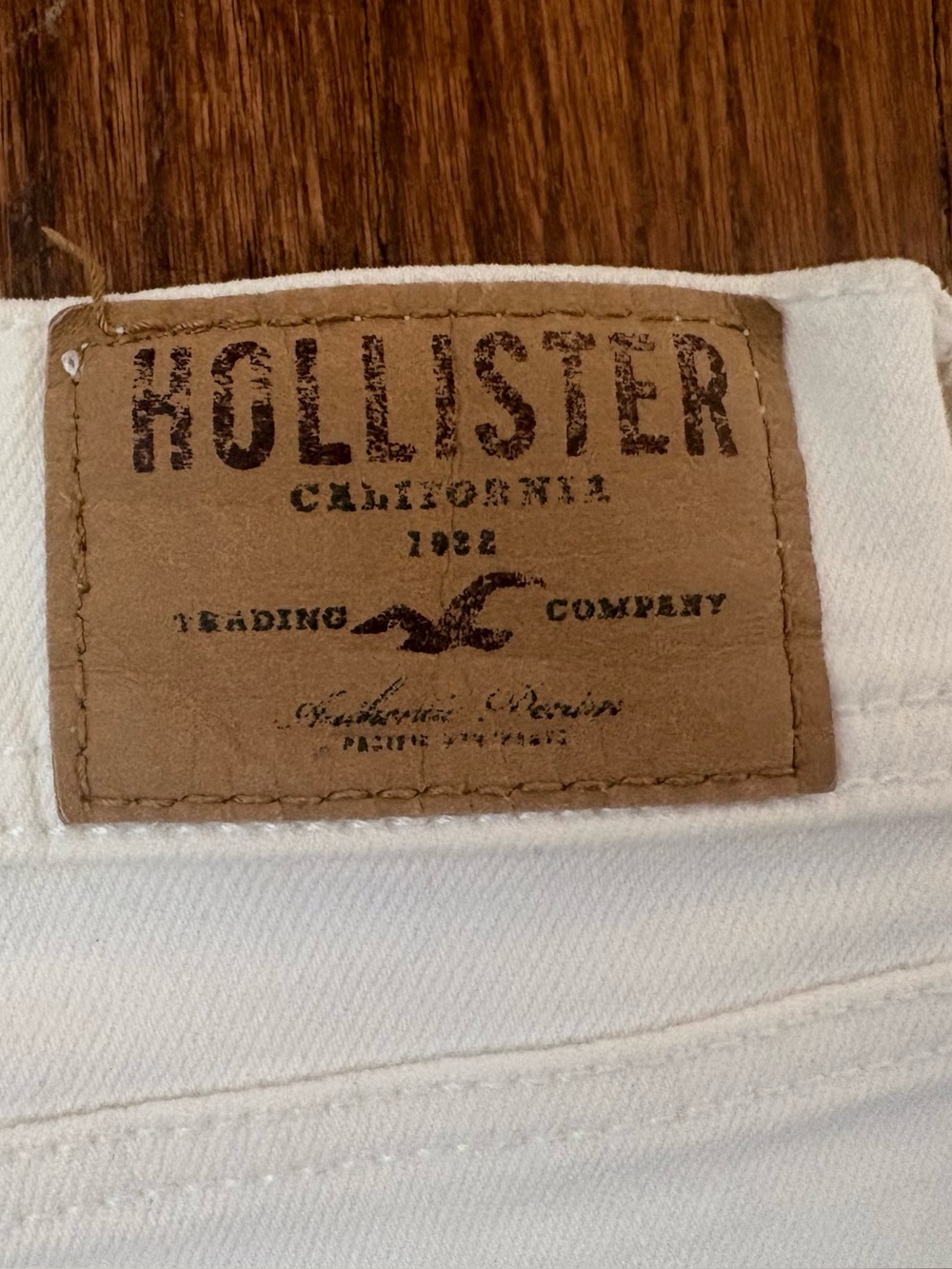 Holster Y2K Style Shorts Size 9 Low Rise Cut Off White Denim Preowned - Picture 3 of 12